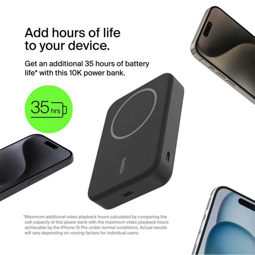 Belkin Boostcharge Pro Magnetic Power Bank with Qi2 15W 10K