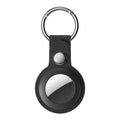 Blupebble Classic Leather AirTag Case with Key Ring