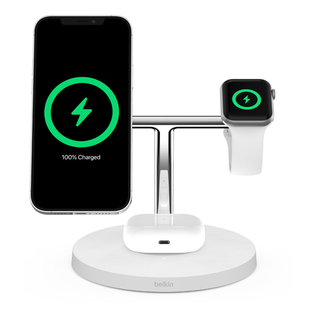 Belkin BoostCharge Pro 3in1 Wireless Charger 15W|White