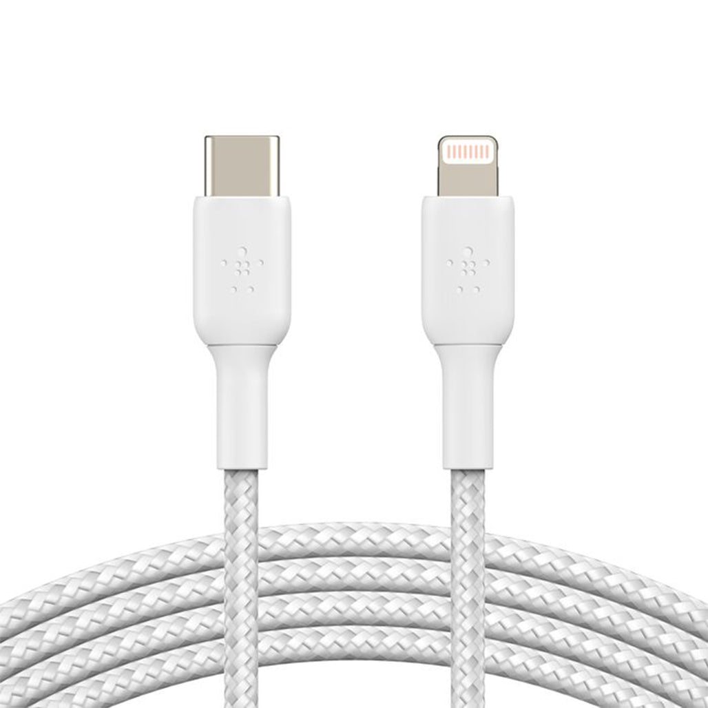 Belkin, BoostCharge Braided USB-C to Lightning Cable, 1m / 3.3ft