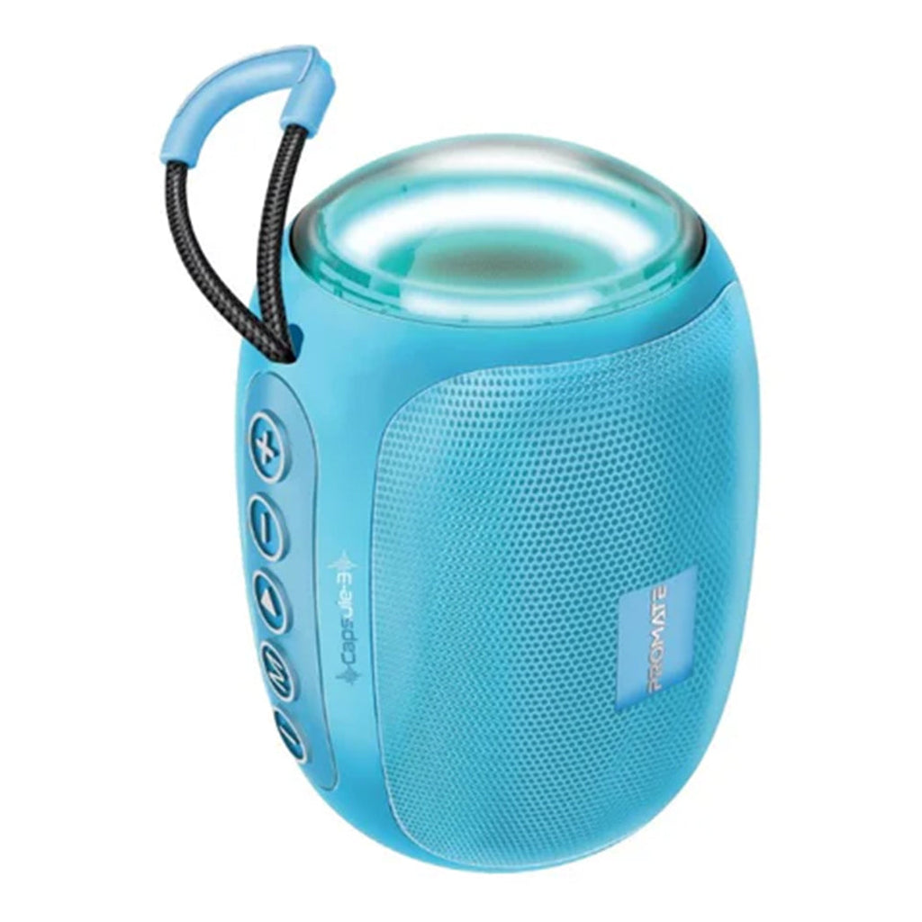 Promate Capsule-3 LumiFlux Black - Wireless Speaker