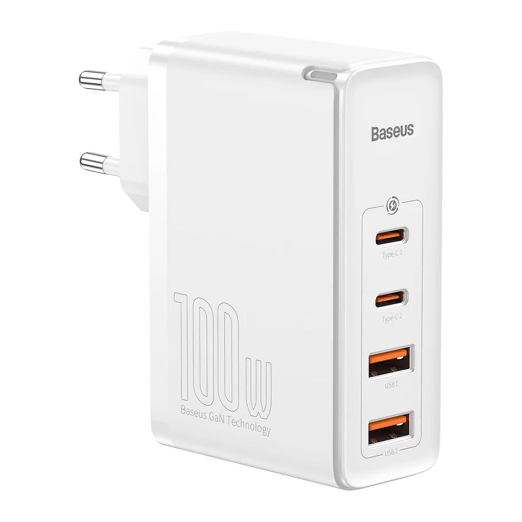 Baseus GaN2 4 Ports - Fast Charger 100W - White