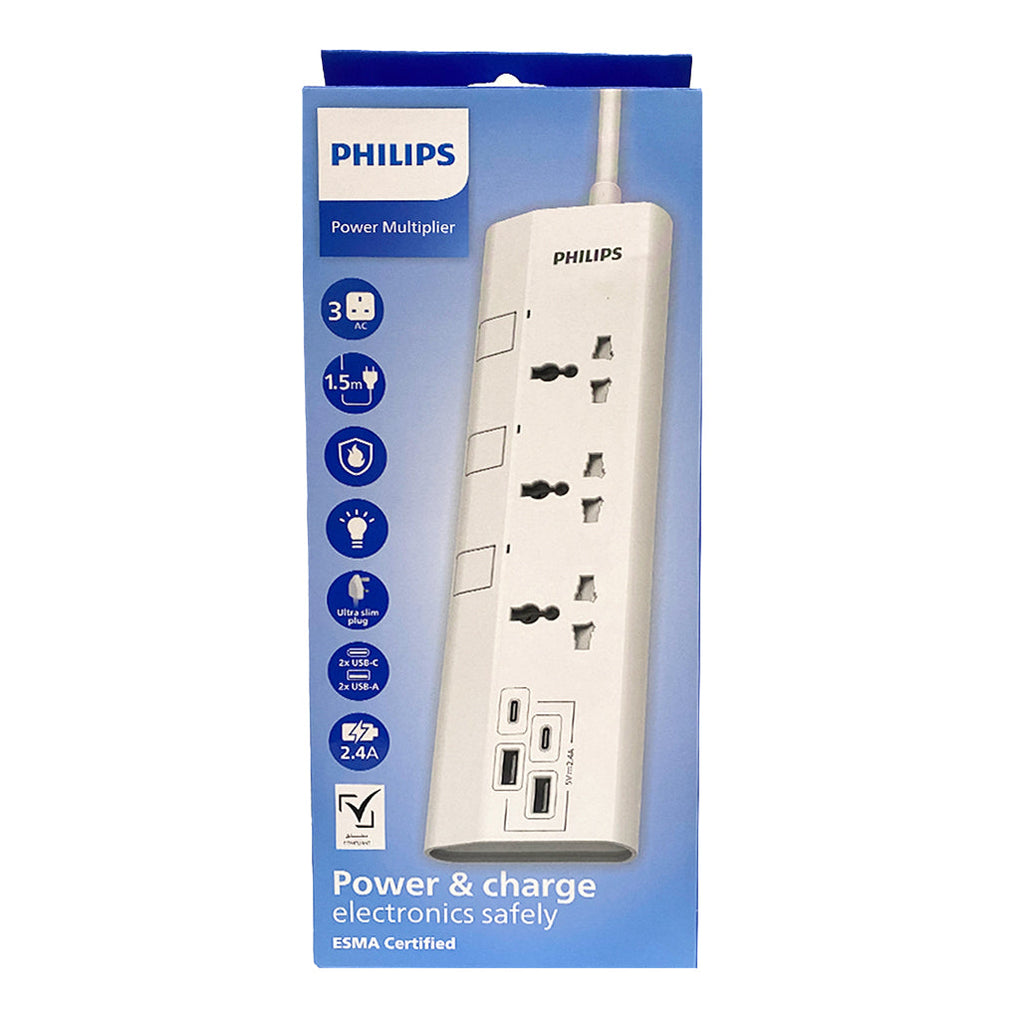 Philips 3-Way Universal Extension Cord