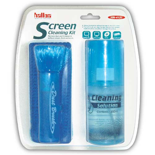Halloa Computer Cleaning Kit with Brush and Cleaning Solution - HN4131