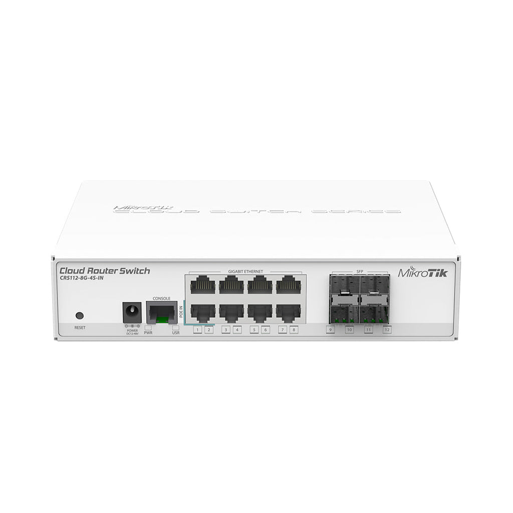 Mikrotik CRS112-8G-4S-IN Smart Network Switch