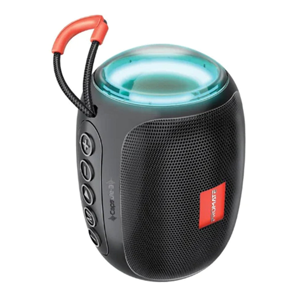 Promate Capsule-3 LumiFlux Black - Wireless Speaker