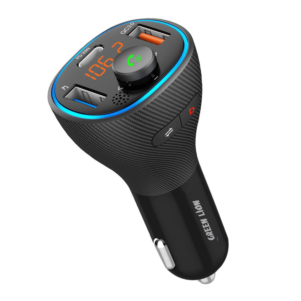 Green Lion Wireless Hands-Free Car Kit with FM Transmitter