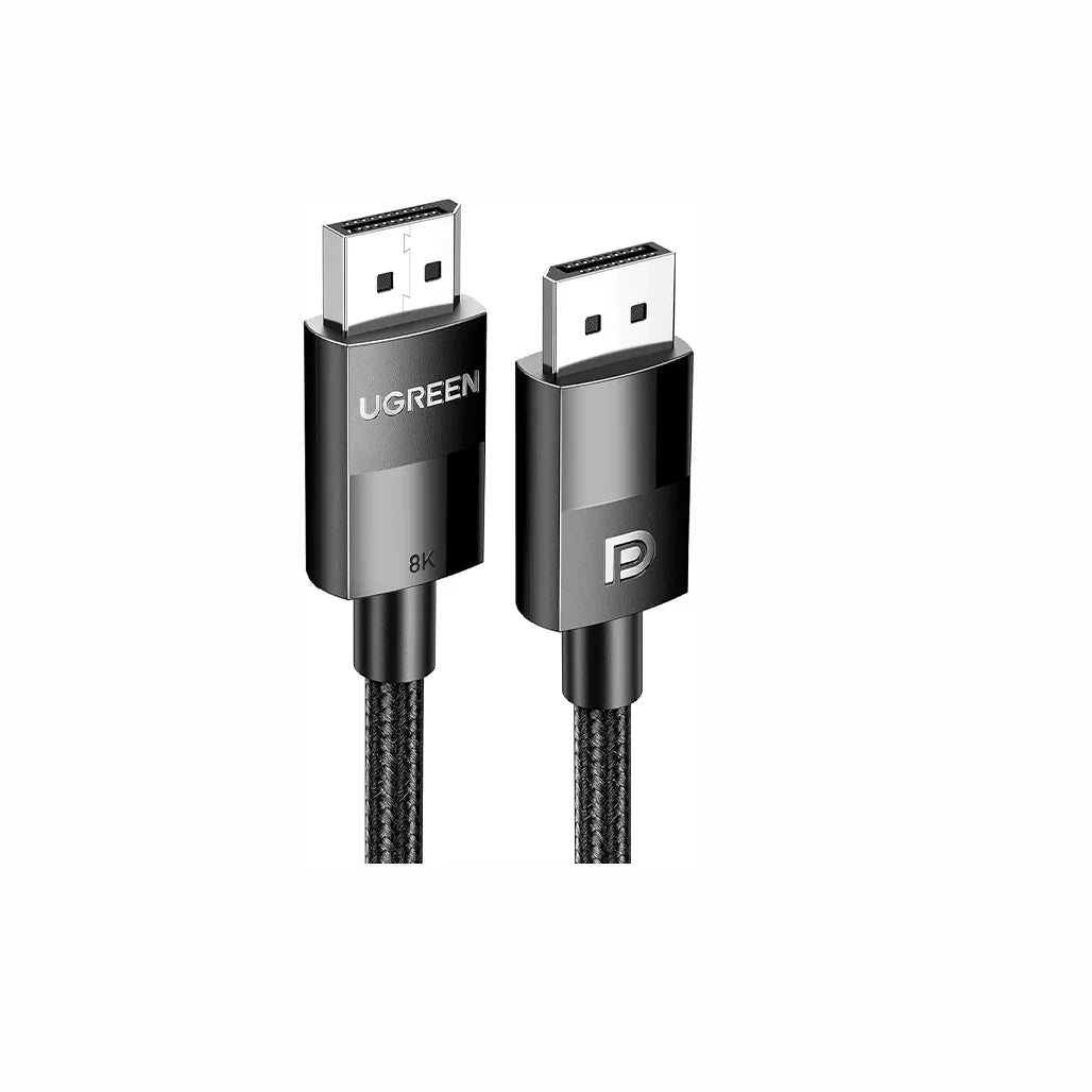 UGREEN 8K Display Port 1.4 Male to Male Braided Cable, Available in 1.5M, 3M, 5M - DP114 80391 80393 80394