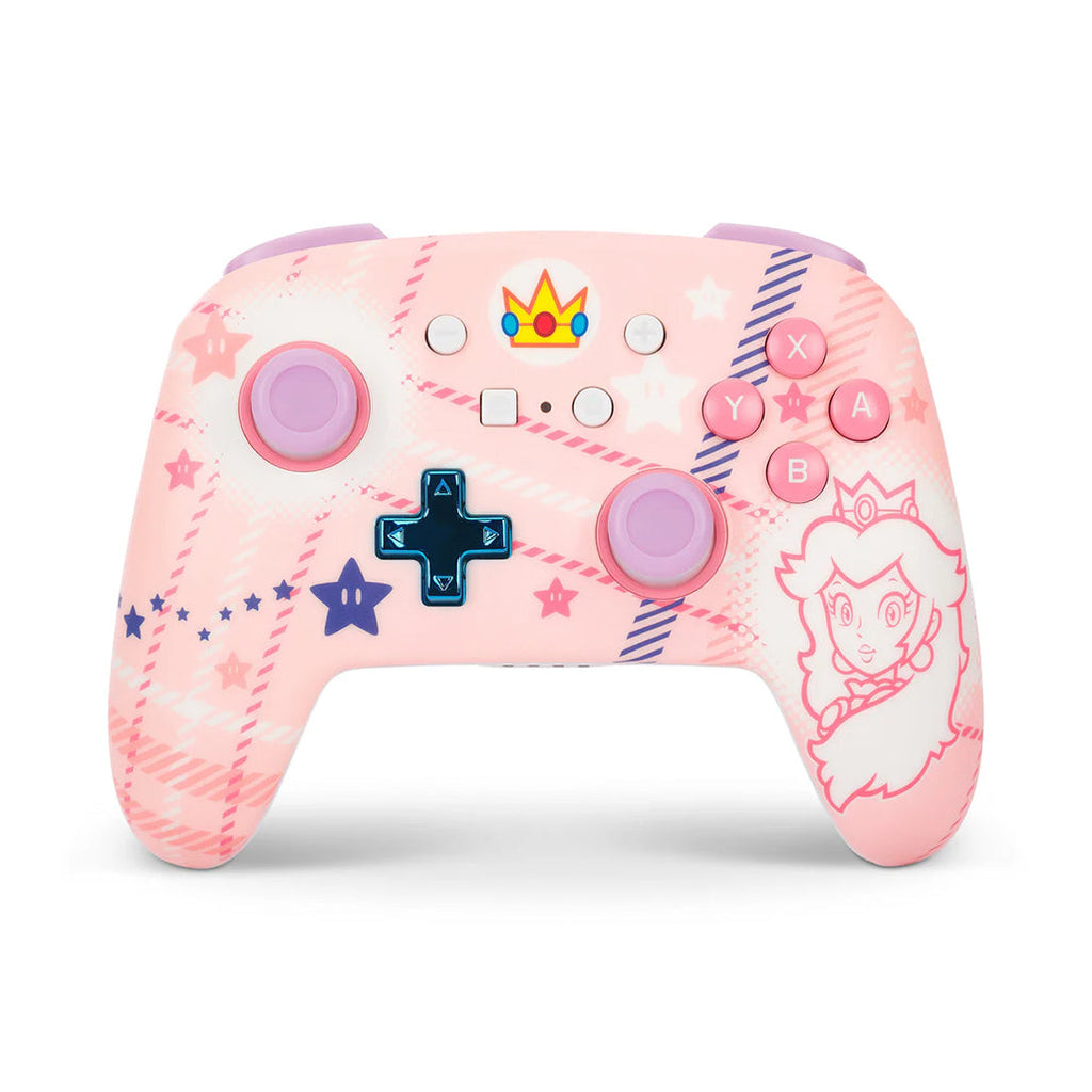 PowerA Princess Peach Plaid - Nintendo Wireless Controller