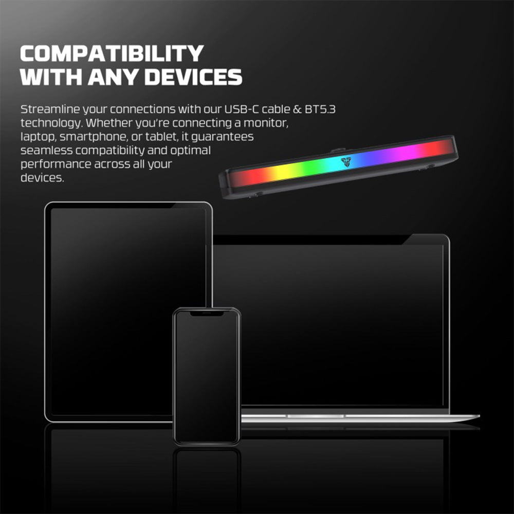 Fantech BS151 GROOVE BAR Dual Mode (Wired & Bluetooth) RGB Gaming Speaker, 10W + Built-in Microphone