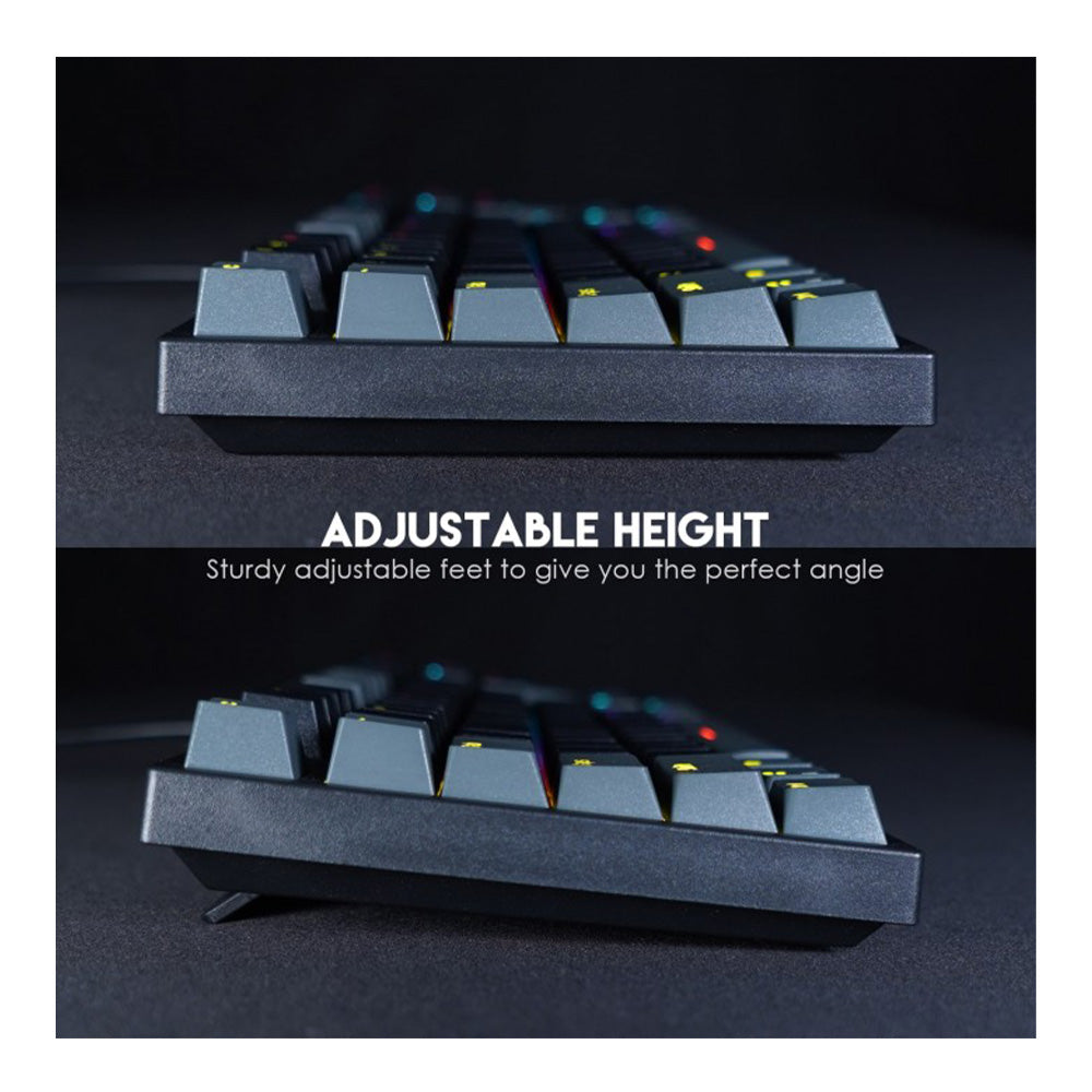 Fantech Keyboard Mk876 - Atom Tkl Rgb Mechanical Switch 87 Keys