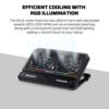 Fantech NC21 Cooling Pad with Large Dual Fans