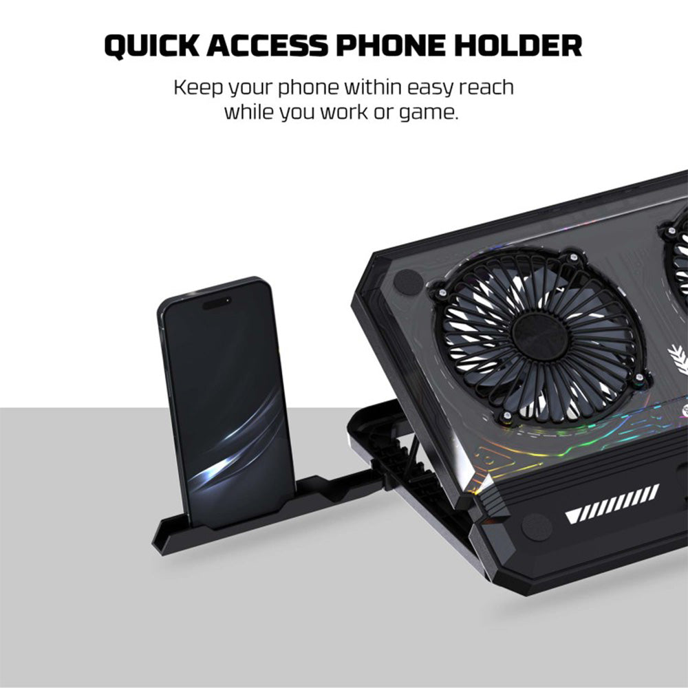 Fantech NC21 Cooling Pad with Large Dual Fans