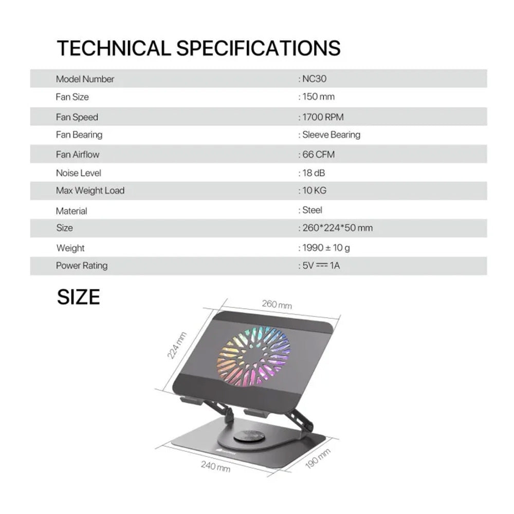 Fantech NC30 Laptop Cooling Stand