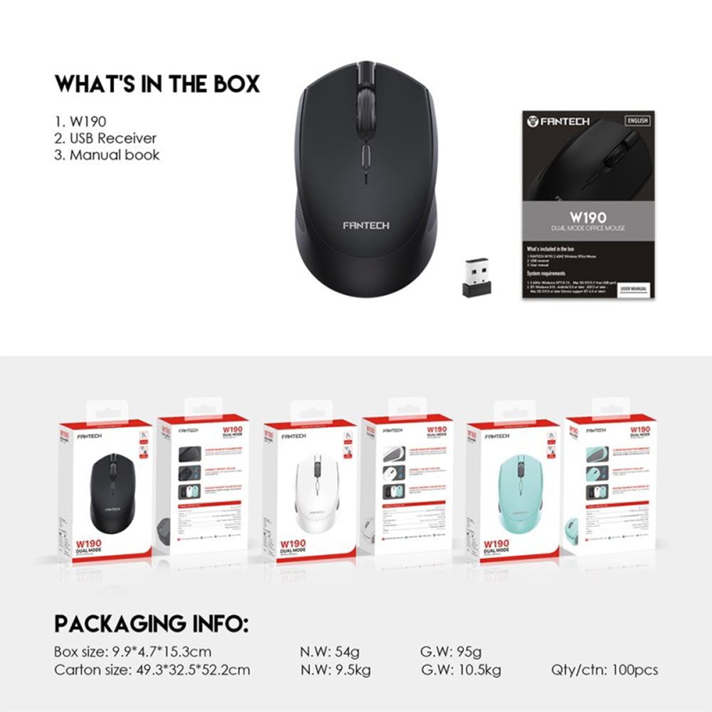 FANTECH W190 Office Silent Mouse