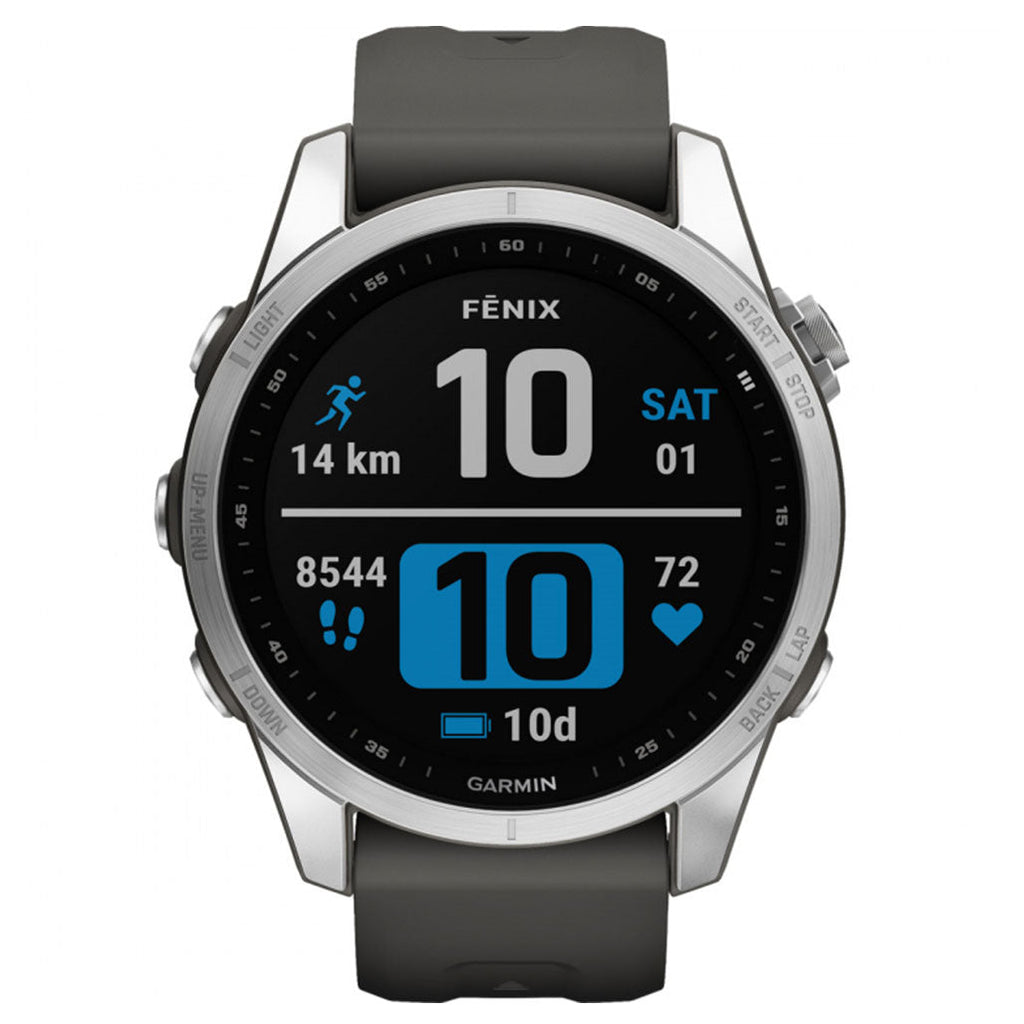 Garmin FÄNIX 7S Silver With Graphite Band
