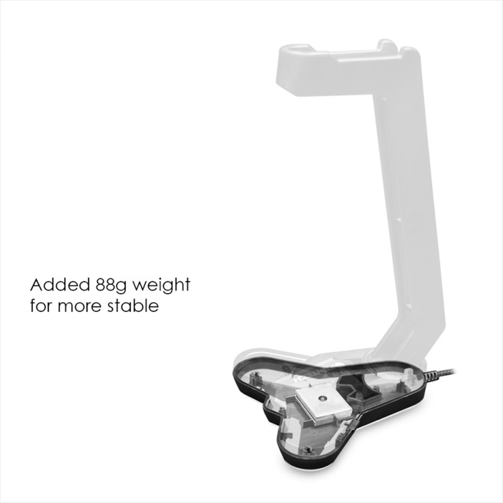 Fantech AC3001S RGB Tower: Headset Stand for Organized Gaming Setup Red
