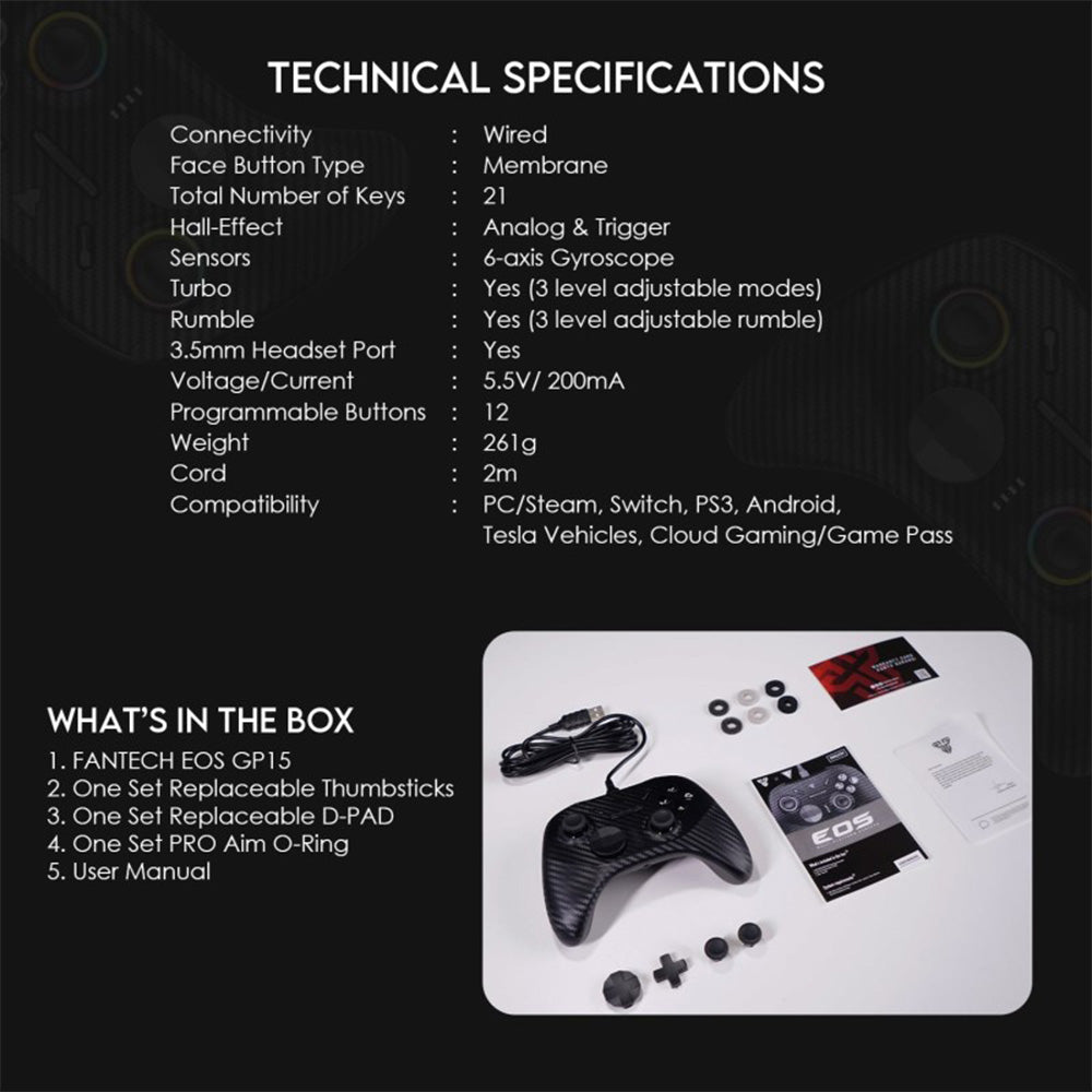 Fantech GP15 VEGA: USB Wired Gaming Controller