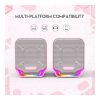 Fantech GS202 SONAR: USB Powered Gaming & Music Speaker with RGB Lighting Pink Sakura Edition