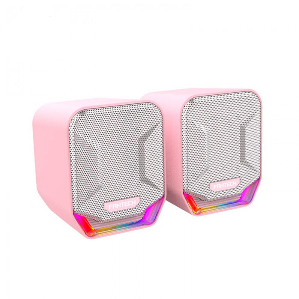 Fantech GS202 SONAR: USB Powered Gaming & Music Speaker with RGB Lighting Pink Sakura Edition