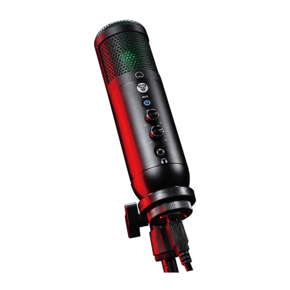 Fantech LEVIOSA MCX01: Professional RGB Condenser Microphone For Streamer or Youtuber, USB Interface