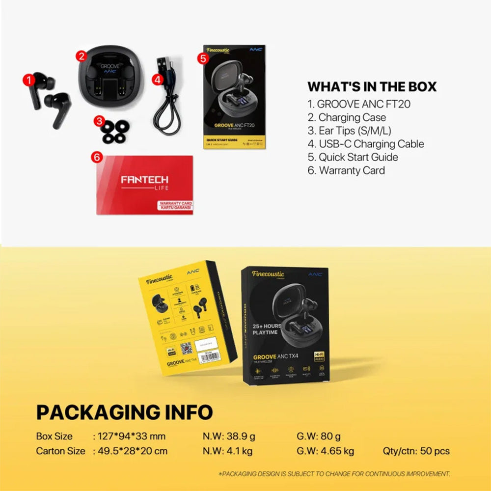 Finecoustic Fantech Groove FT20 Earbuds