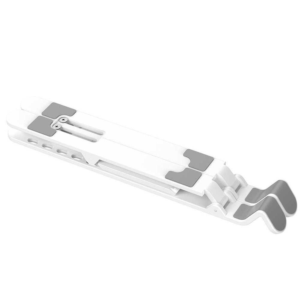 Green Lion Folding Laptop Stand (7 Level Adjustments) White