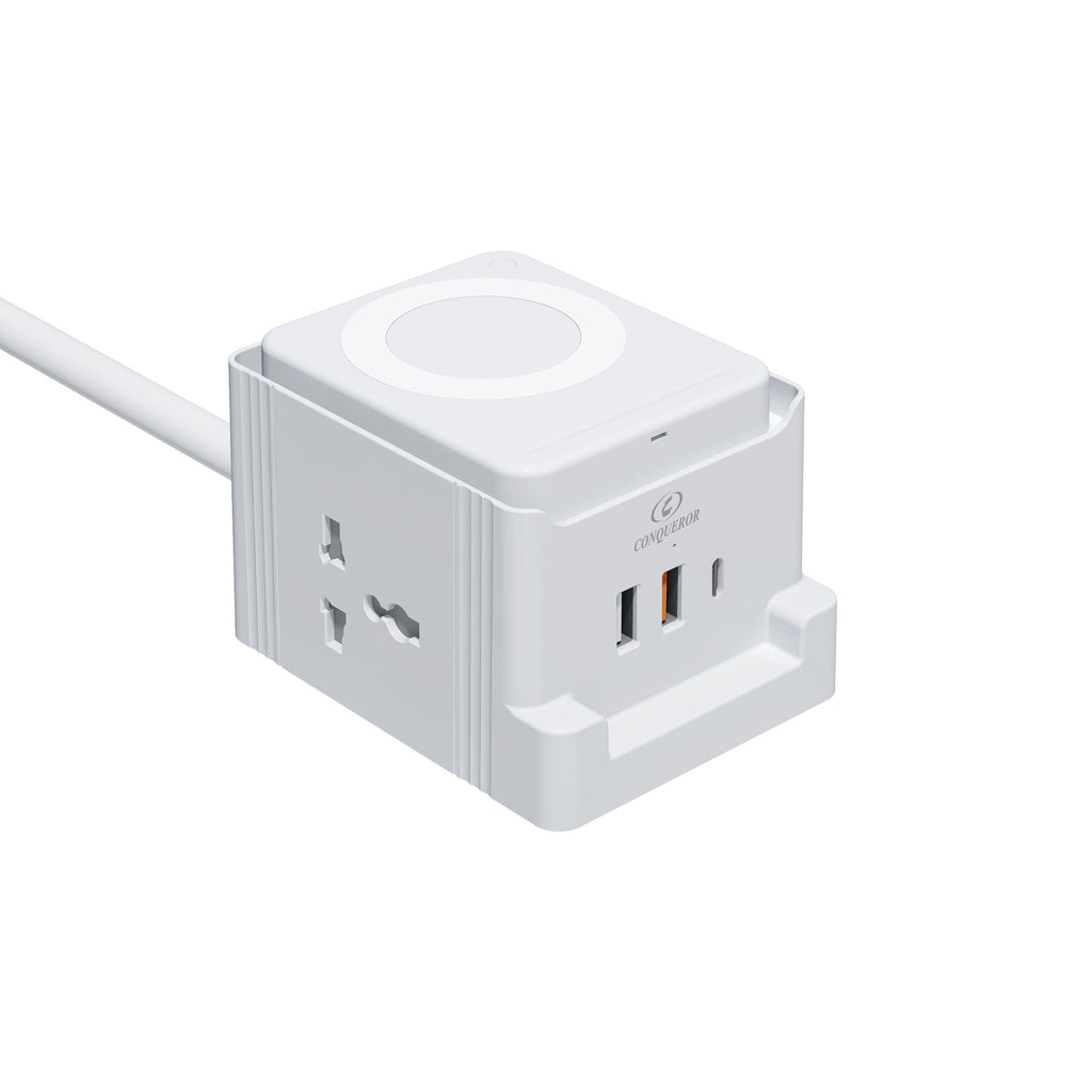 Conqueror Power Socket station 2 Meters + 2USB-A + 1ISB-C- G161U