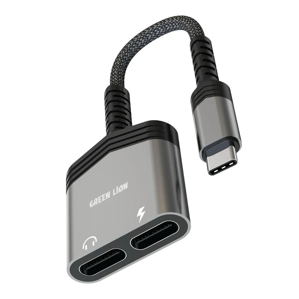 Green Lion 2 in 1 Type-C Splitter Adapter