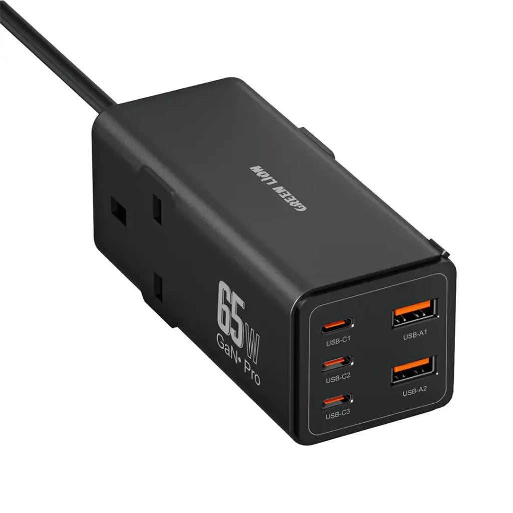 Green Lion 7-in-1 GaN 65W USB-C Power Strip