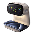 Green Lion Wooden Bedside Clock