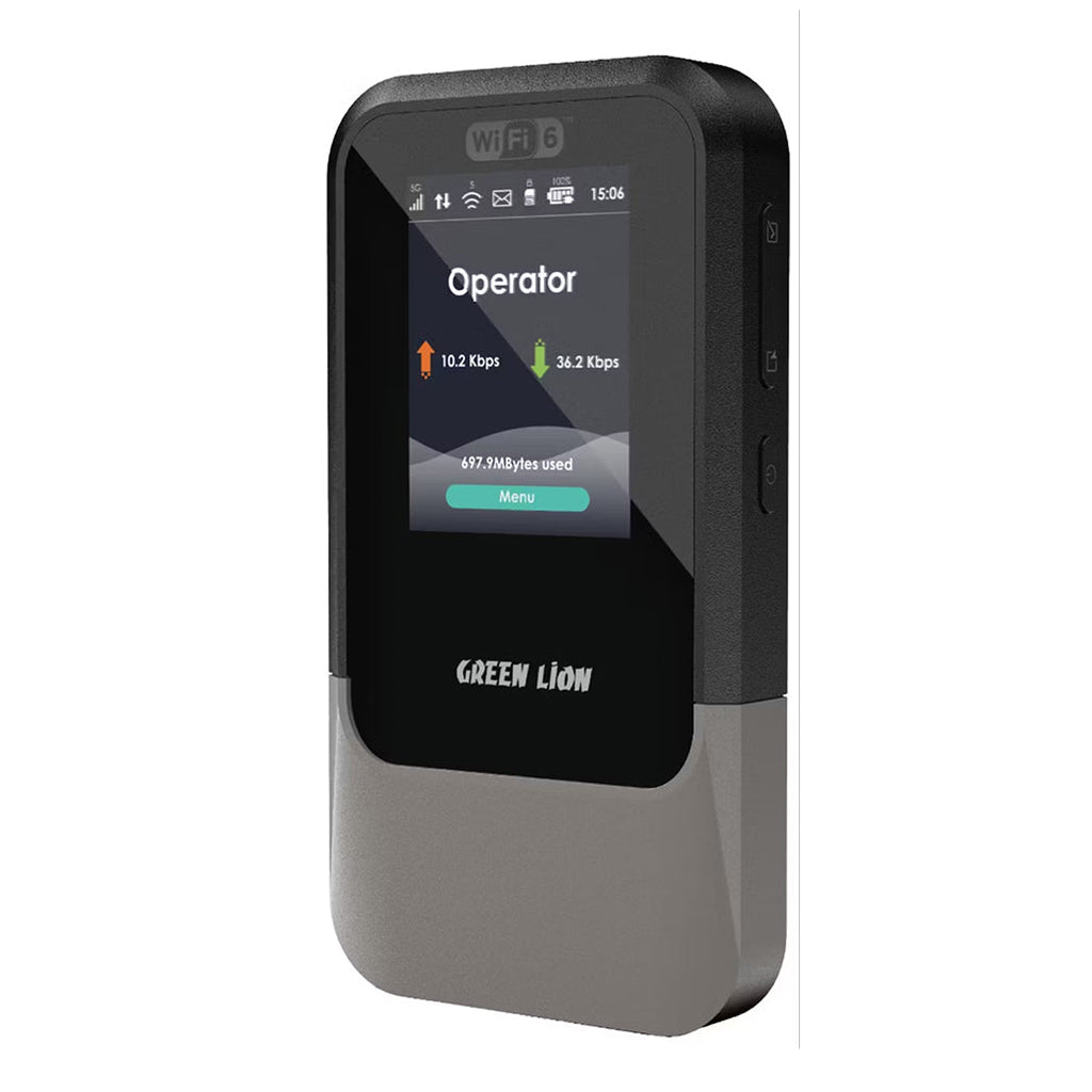 Green Lion Connect 5G Portable MiFi Router - GNCO5GRTRBK - Black