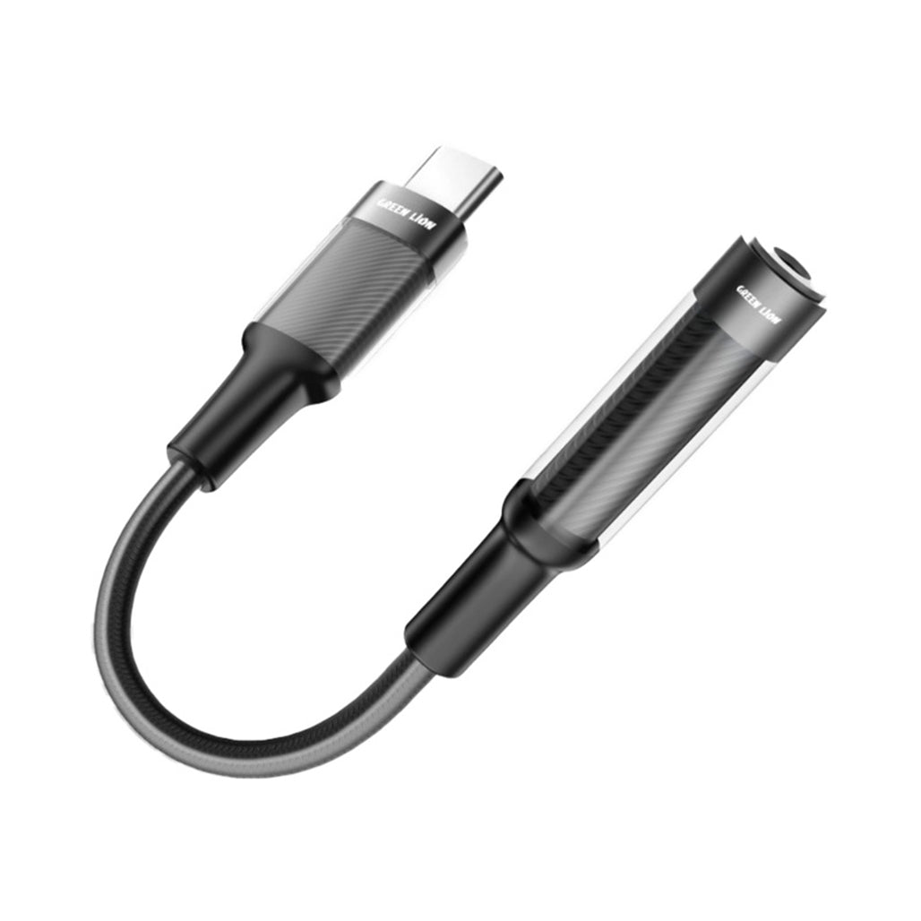 Green Lion Earphone Adapter USB-C to 3.5 Aux 12CM