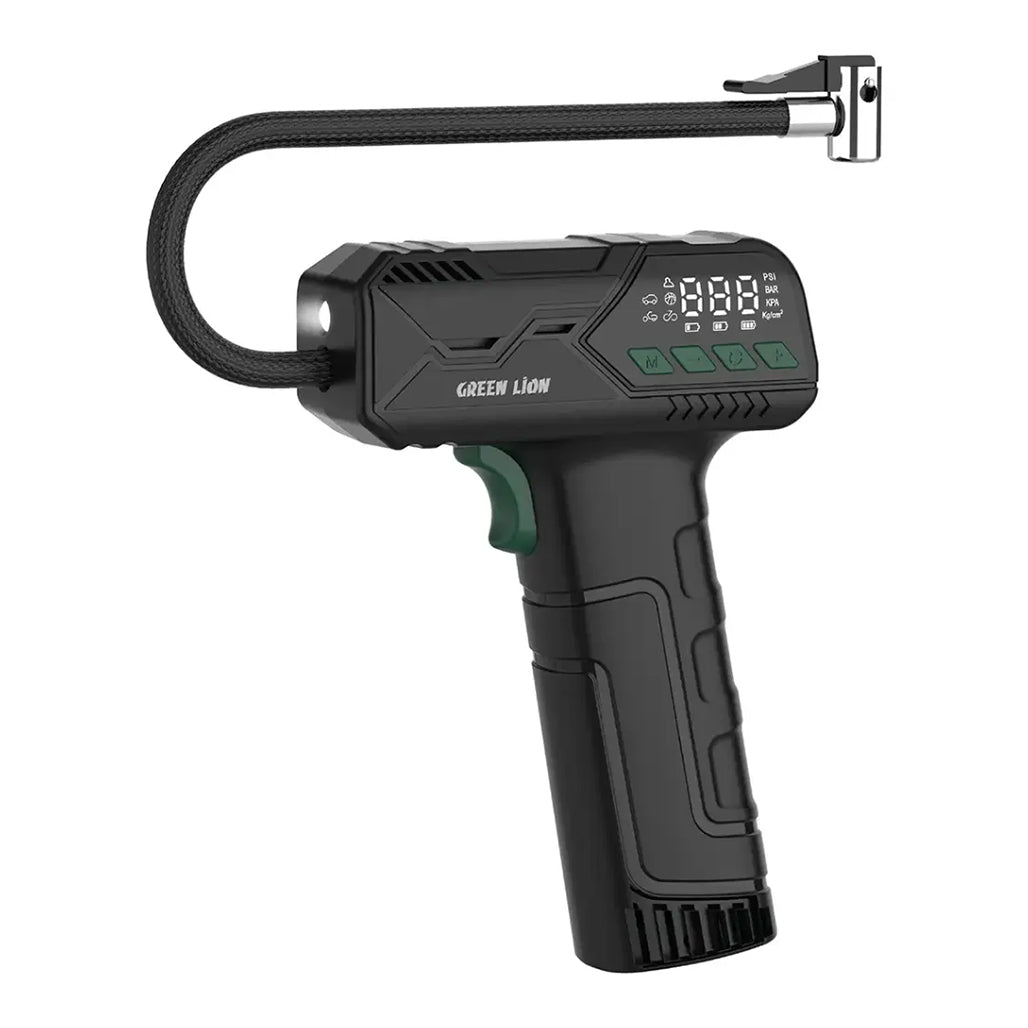 Green Lion Hyper Air Portable Tire Inflator - Black