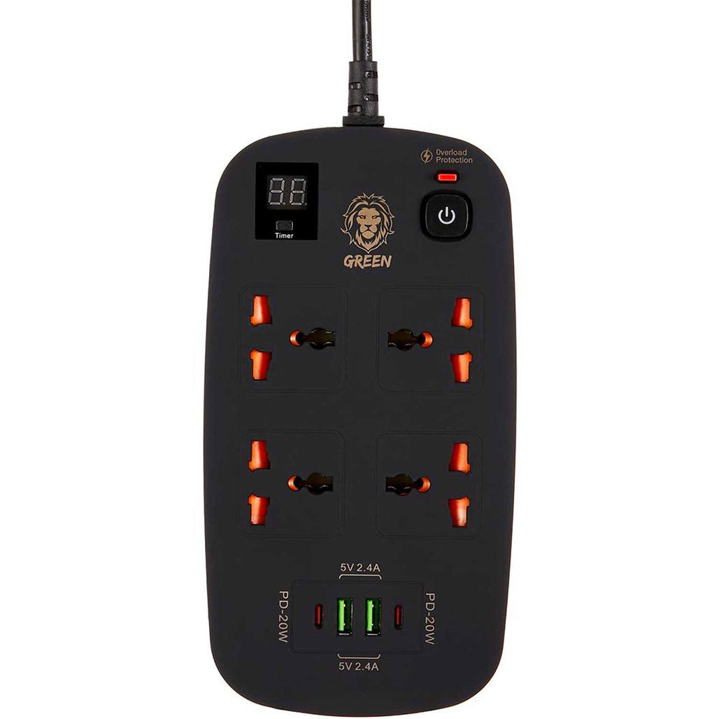 Green Lion 4 AC 2 USB & 2 USB-C PD 40W