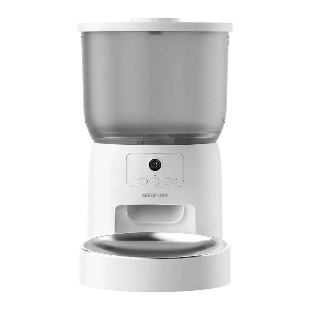 Green Lion Smart Pet Feeder with Stainless Steel Bowl