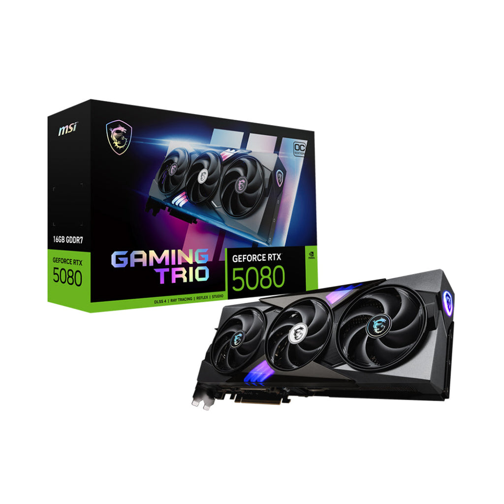 MSI GeForce RTX™ 5080 16GB GAMING TRIO OC Graphics Card