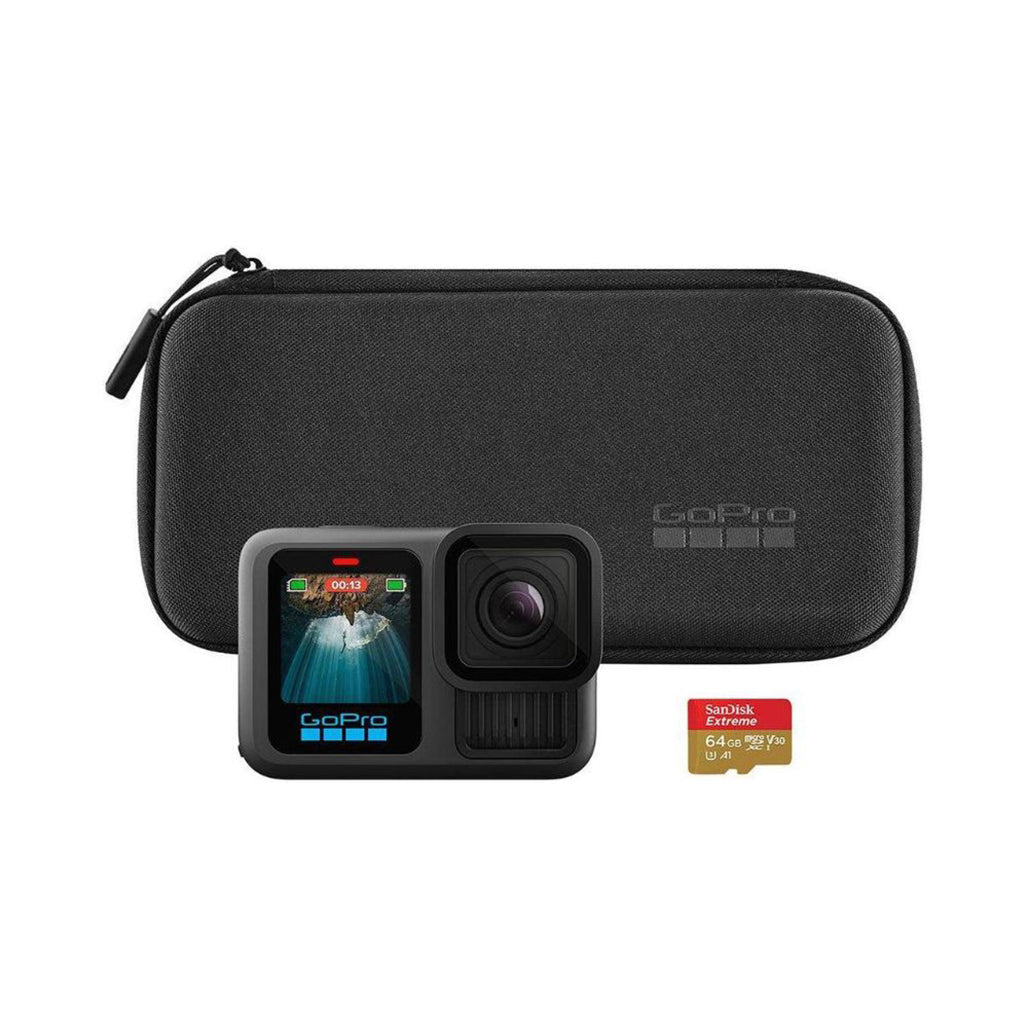 GoPro HERO13 Black Creator Edition - Includes HERO13 Black, Volta (Battery Grip, Tripod, Remote), Media Mod, Light Mod, Enduro Battery, Magnetic Latch Mount and Carrying Case