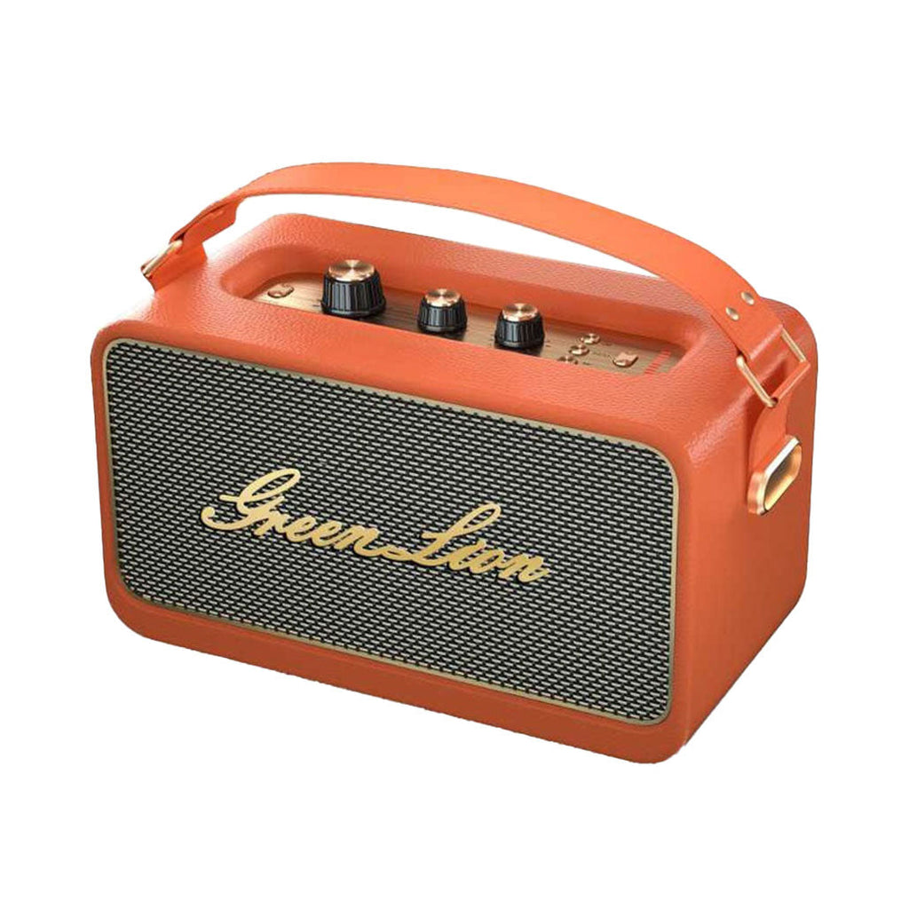 Green Lion Classic Stereo Speaker - Orange - GNCLSTEROSPOG.