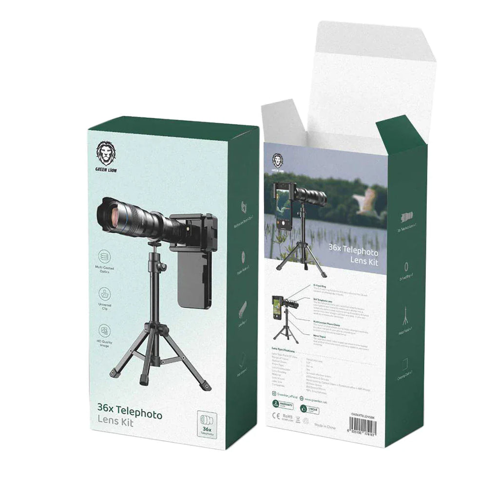 Green Lion GN36XTELENSBK 36x Telephoto Lens Kit