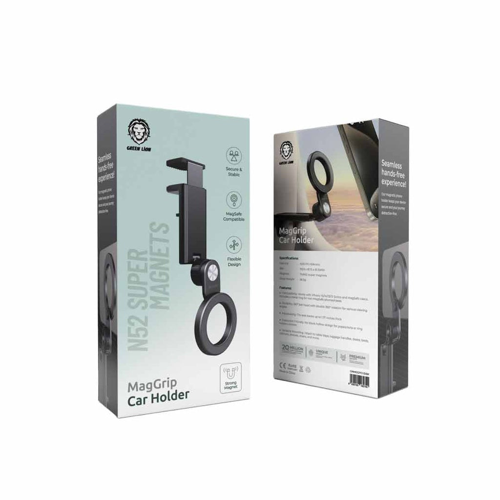 Green Lion MagGrip Car Holder - Black
