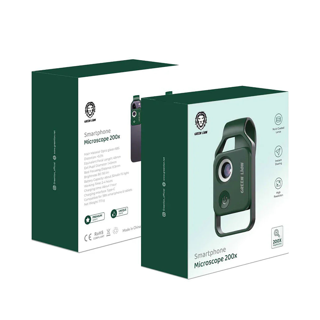 Green Lion Smartphone Microscope 200x