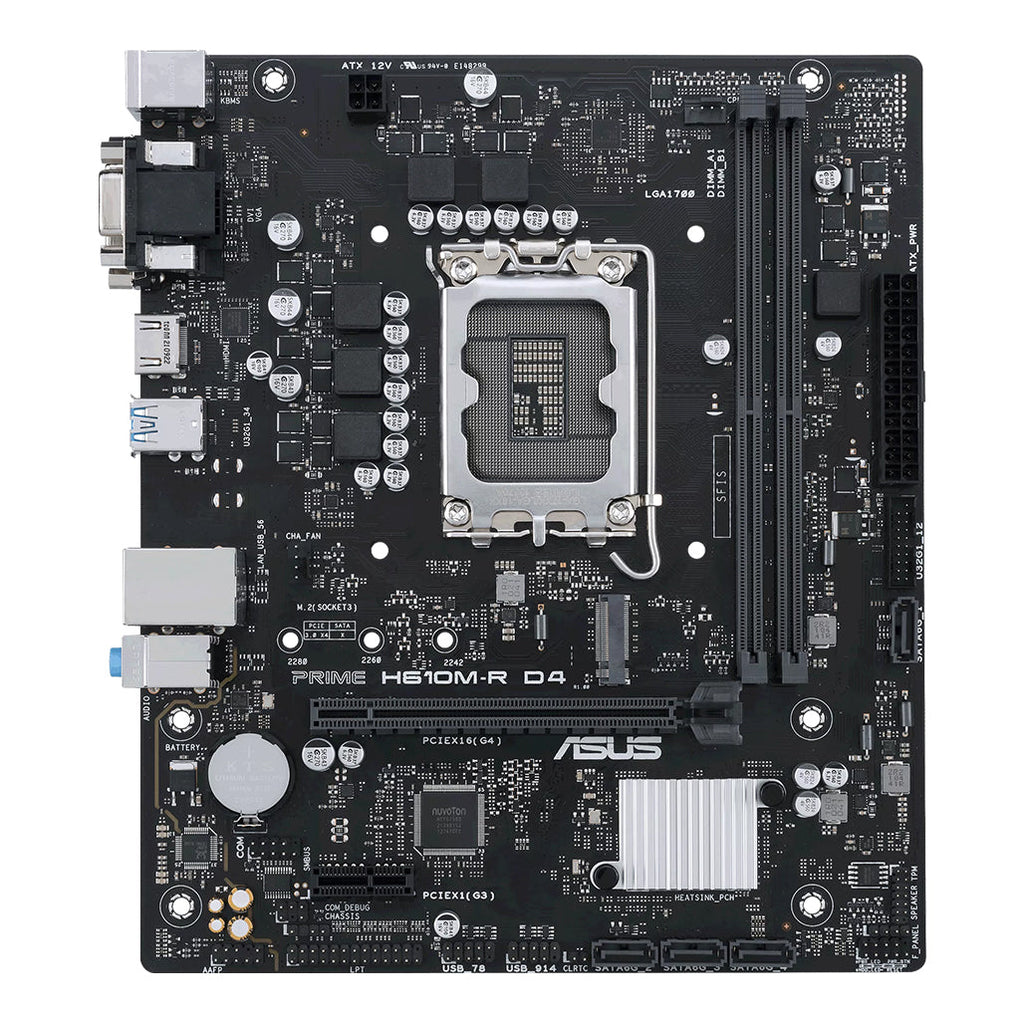 ASUS Prime H610M-R D4 Gaming Motherboard 90MB1B40-M0ECY0