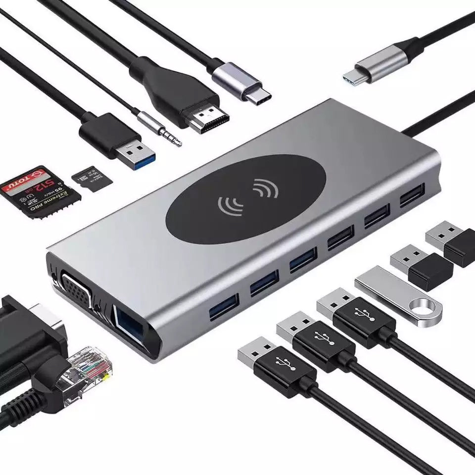 Brave 15 In 1 Multi Function USB-C Hub