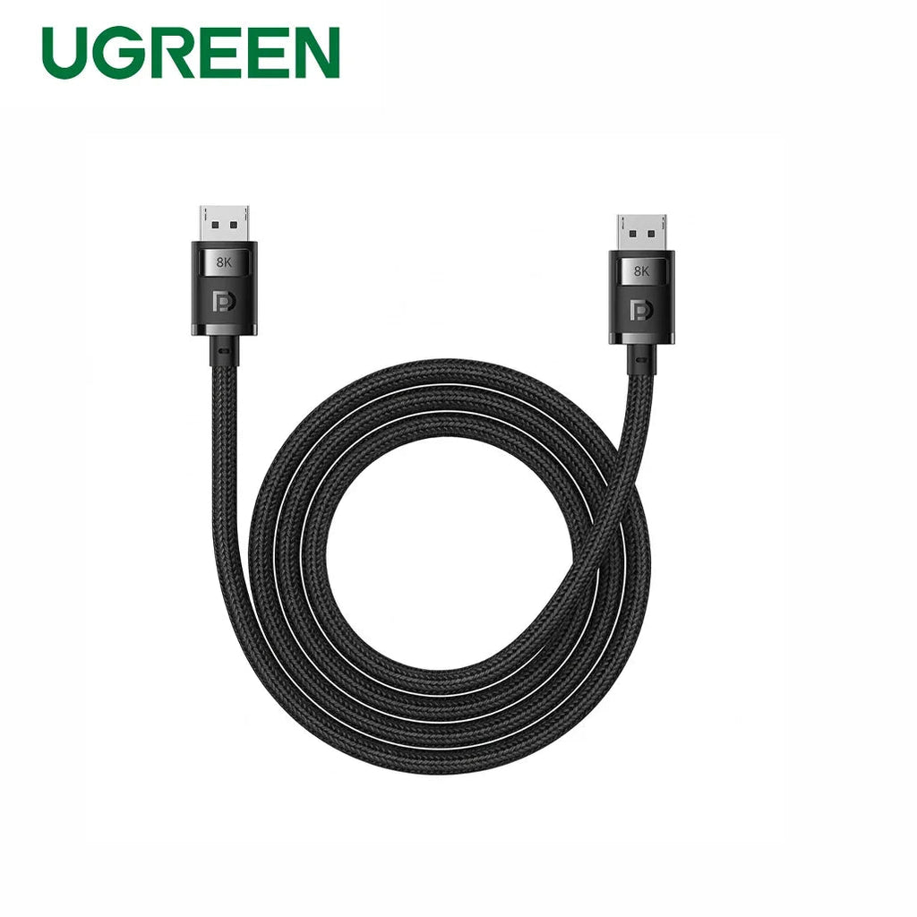 UGREEN 8K Display Port 1.4 Male to Male Braided Cable, Available in 1.5M, 3M, 5M - DP114 80391 80393 80394