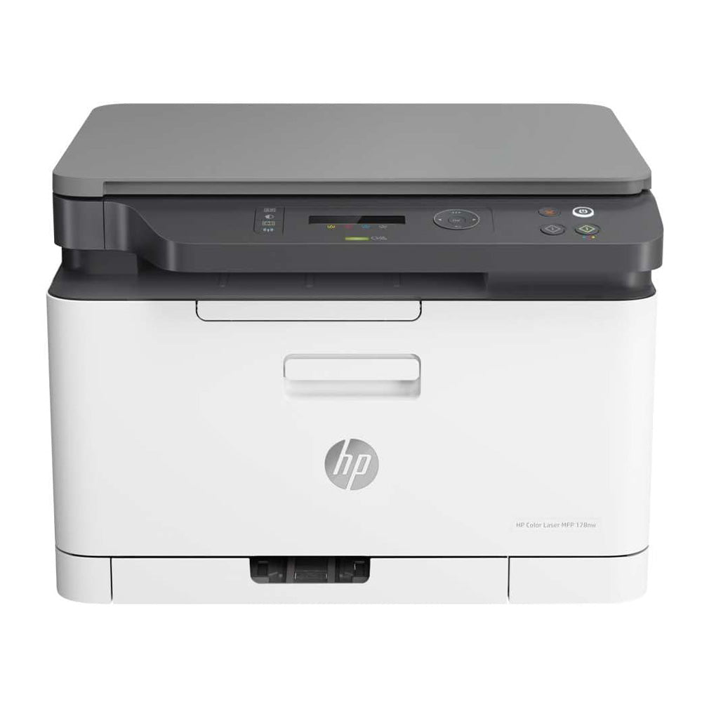HP Color Laser 178nw Wireless All in One Laser Printer with Mobile Printing & Built-in Ethernet, Works with Alexa, 4ZB96A
