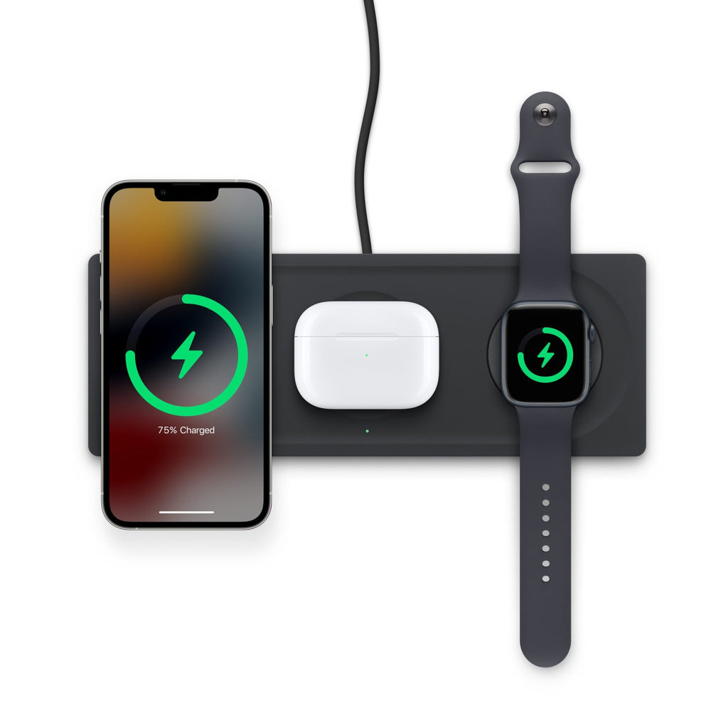 Belkin BOOST↑CHARG PRO 3-in-1 Wireless Charging Pad with MagSafe