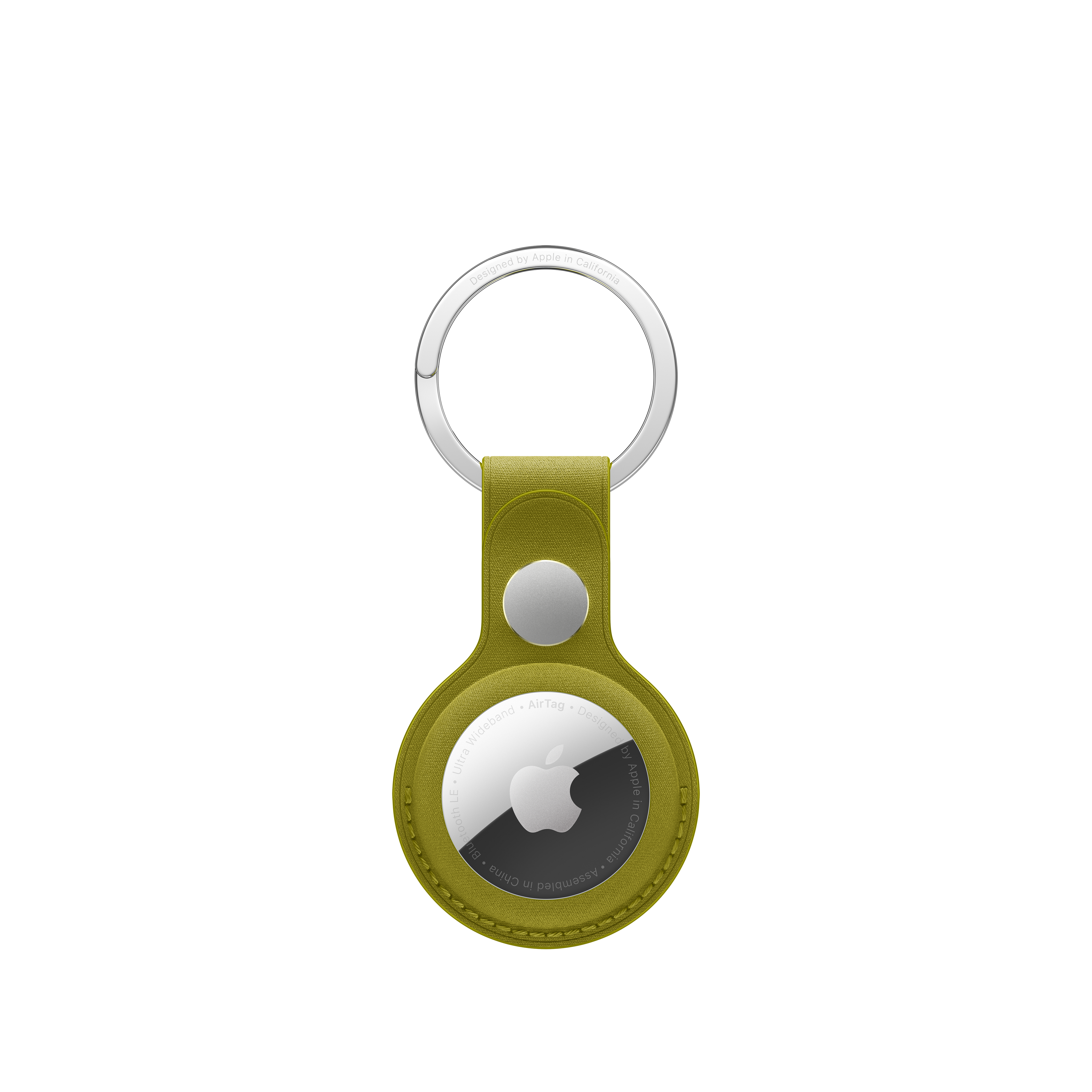 AirTag FineWoven Key Ring - Chartreuse
