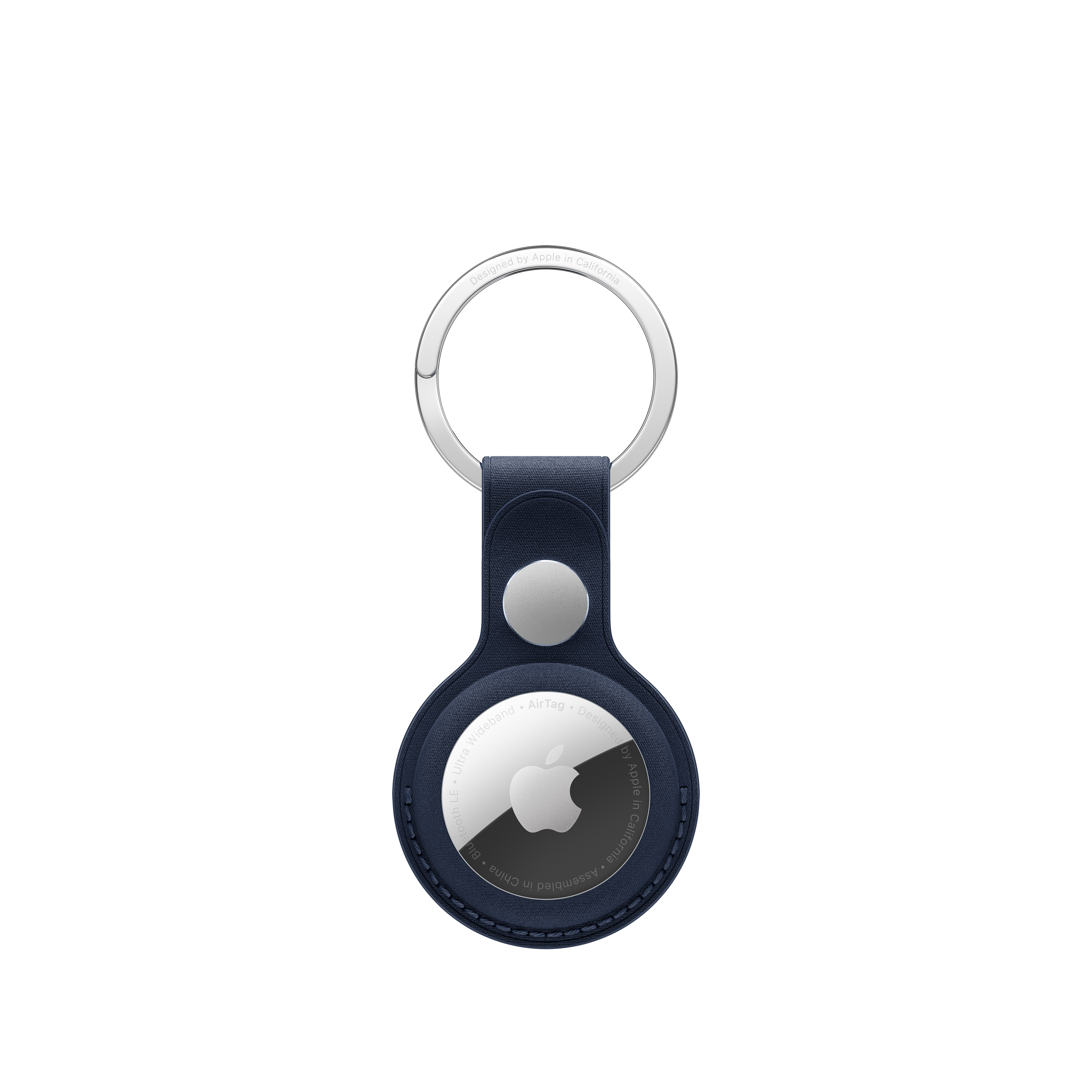 AirTag FineWoven Key Ring - Deep Blue
