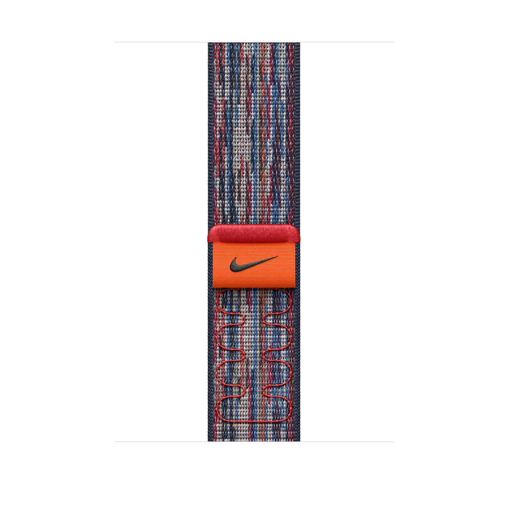 Apple 46mm Blue/Red Nike Sport Loop